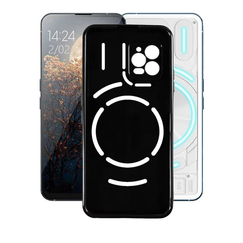 for Unihertz Luna [6.81"] Case, Soft Silicone Bumper Shell Black Flexible Rubber Phone Protective Cases TPU Cover for Unihertz Luna -Black