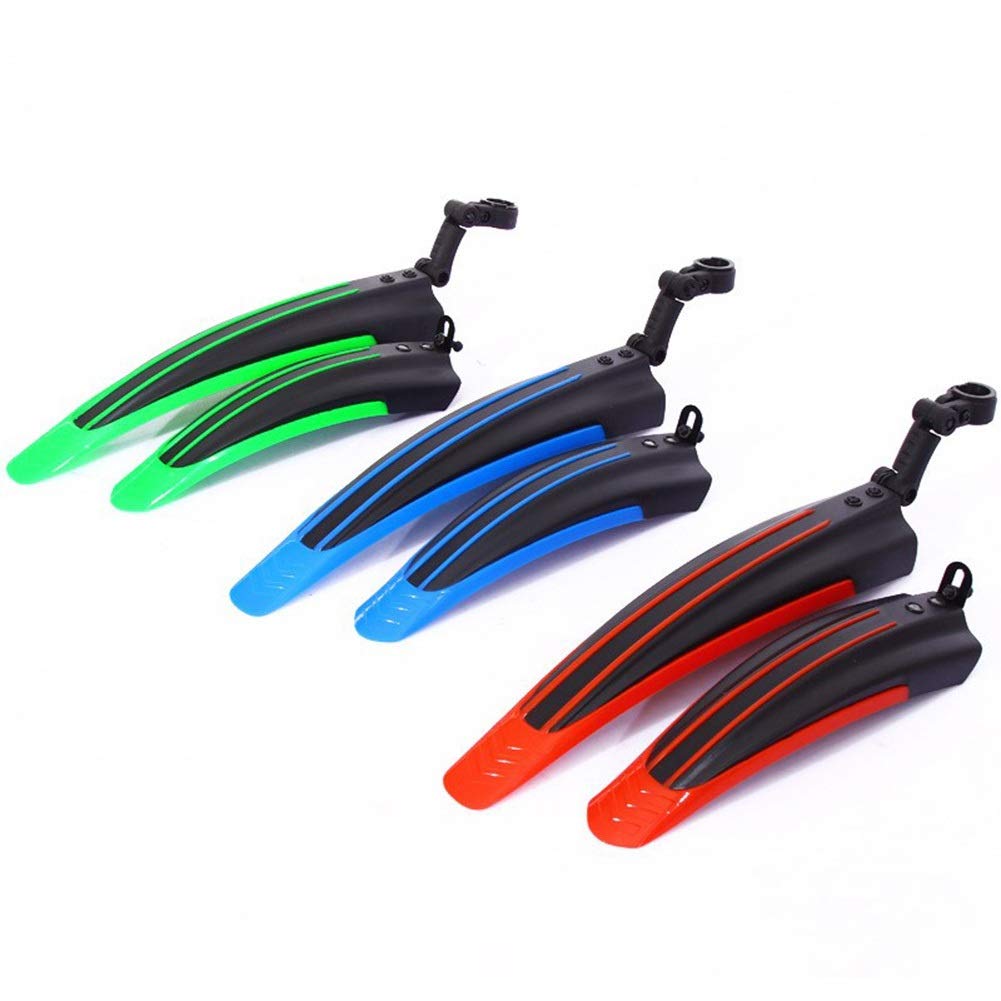 DYTWXG Fahrradschutzblech Fahrradschutzblech Mountainbike Kotflügel Set Schutzbleche Fahrradschutzblech Flügel für Fahrrad Vorder- und Hinterradschutzbleche (Color :Black Blue)