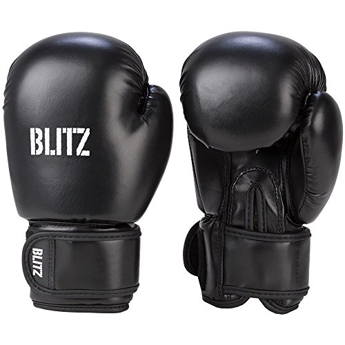 Blitz Guantes de boxeo para niños, 6 onzas, color negro omega - Entrenamiento