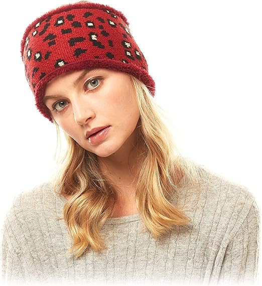 devil Wide Headbands for Women, Boho Bandeau Head Bands, Workout Head Wraps, Stretch No Slip Hair Wraps (Red)-picture-27