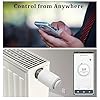 KETOTEK Valvola Termostatica Smart Zigbee per Termosifoni, Testa termostatica Programmabile Controllo per Smart Life APP, Compatibile con Alexa, Tuya Zigbee Gateway Richiesto