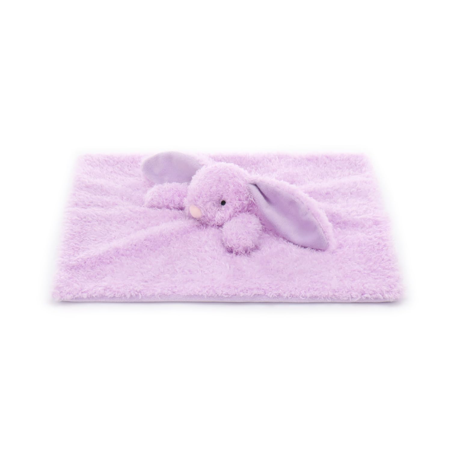 Apricot Lamb Purple Peach Bunny Rabbit Cute Comforter Plush Security Blanket for Baby Boy and Girl Cuddly Lovey for Infant and Toddlers Purple 14x14 Inches - Image 4
