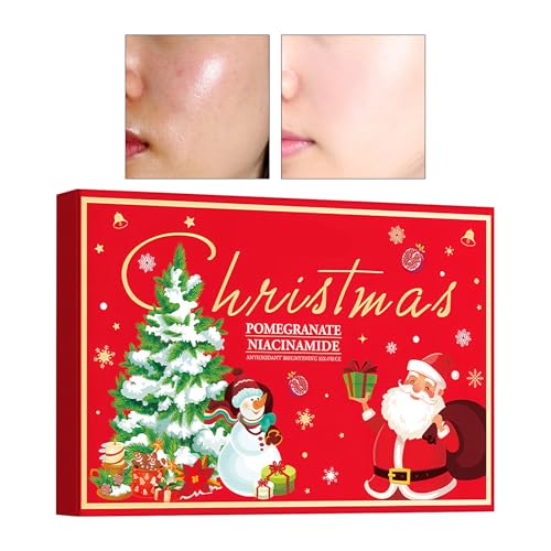 Kit de Cuidado Facial,Limpiador Con Extractos De Frutas - Set De Belleza Facial Navideño Hidratante Suave E Iluminador | Para Piel Seca, Sensible y Opaca