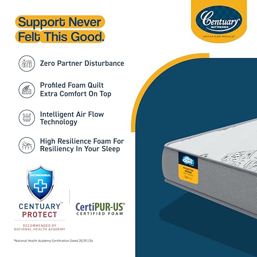 Image of Centuary Mattresses Sleepables 10 Inch Multi Layered Pocket Spring King Kize Mattress (78x72x10)