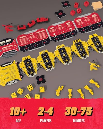 Image of Restoration Games Thunder Road Vendetta Big Rig & The Final 5 - Racing and Strategy Board Game for Adults - Post-Apocalyptic Demolition Derby Racing Game - 2-5 Players - 30-75 Min Playtime - Ages 10+