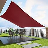 Duerer Sun Shade Sails Canopy 10' x 13' Rectangle, 95% UV Blockage, 185GSM Sail Shade Keep Cool for