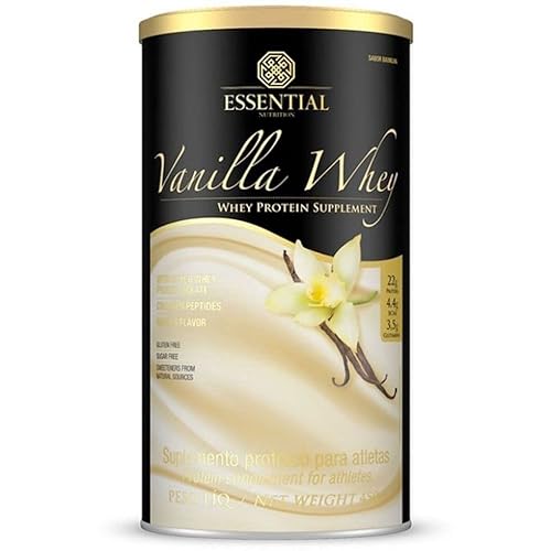 VANILLA WHEY (900G) ESSENTIAL NUTRITION - Massa Muscular