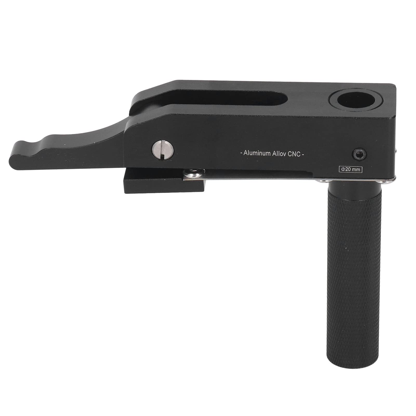 Respicefinem Desktop Quick Acting Clamp 3 Power Adjustable Woodworking Metal Hold Down Clamp Made Of Aluminum Alloy And Stainless Steel Black 20mm 079in For Woodworking Desktop (20mm)