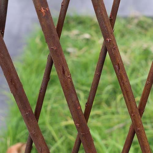 courti Ausziehbarer Spalierzaun aus Holz Zaunelement Rankhilfe | zusammenfaltbar | variabel verstellbar| Türgitter Zaun Absperrung Hindernis Barriere