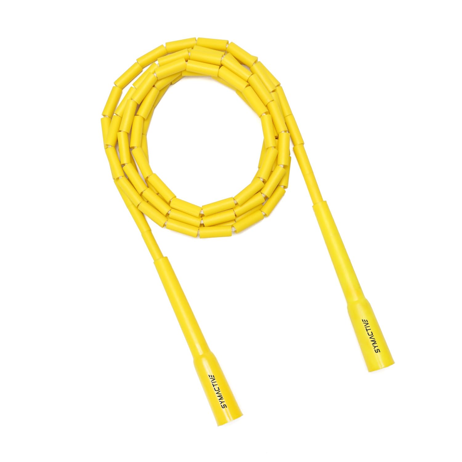 Amazon Brand - Symactive Polyvinyl Chloride Freestyle Beaded adjustable Jumping Rope, Skipping Rope For Tricks And Releases (YELLOW) (B0D8JGS43N) Amazon Price History, Amazon Price Tracker