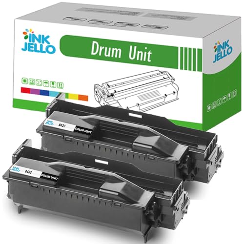 Inkjello Drum Unit Replacement For OKI B432 Fits For OKI B411 B411D B411DN B412DN B431 B431D B431DN B432DN B512DN MB461 MB471 MB471W MB472DNW MB491 MB491DN MB492DN MB562DNW Black (2-Pack)