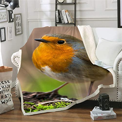 Couverture de canapé Robin plaid imprimé 3D pour des soirées cocooning - 2