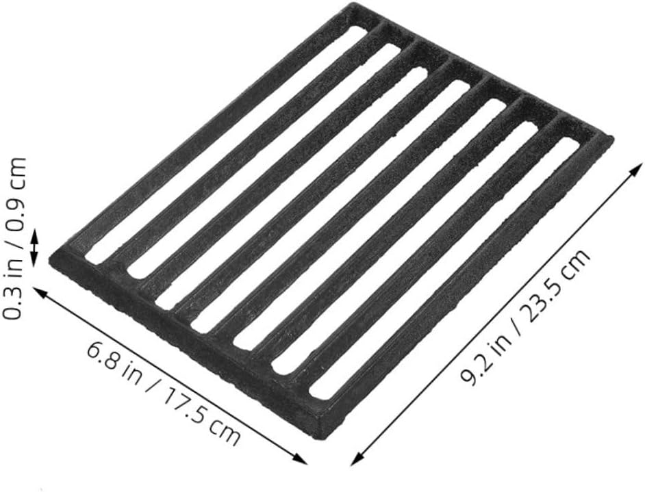 Metal Fireplace Grate Firewood Grate for Barbecue High Capacity BBQ Grilling Mat for Outdoor Fire Pit