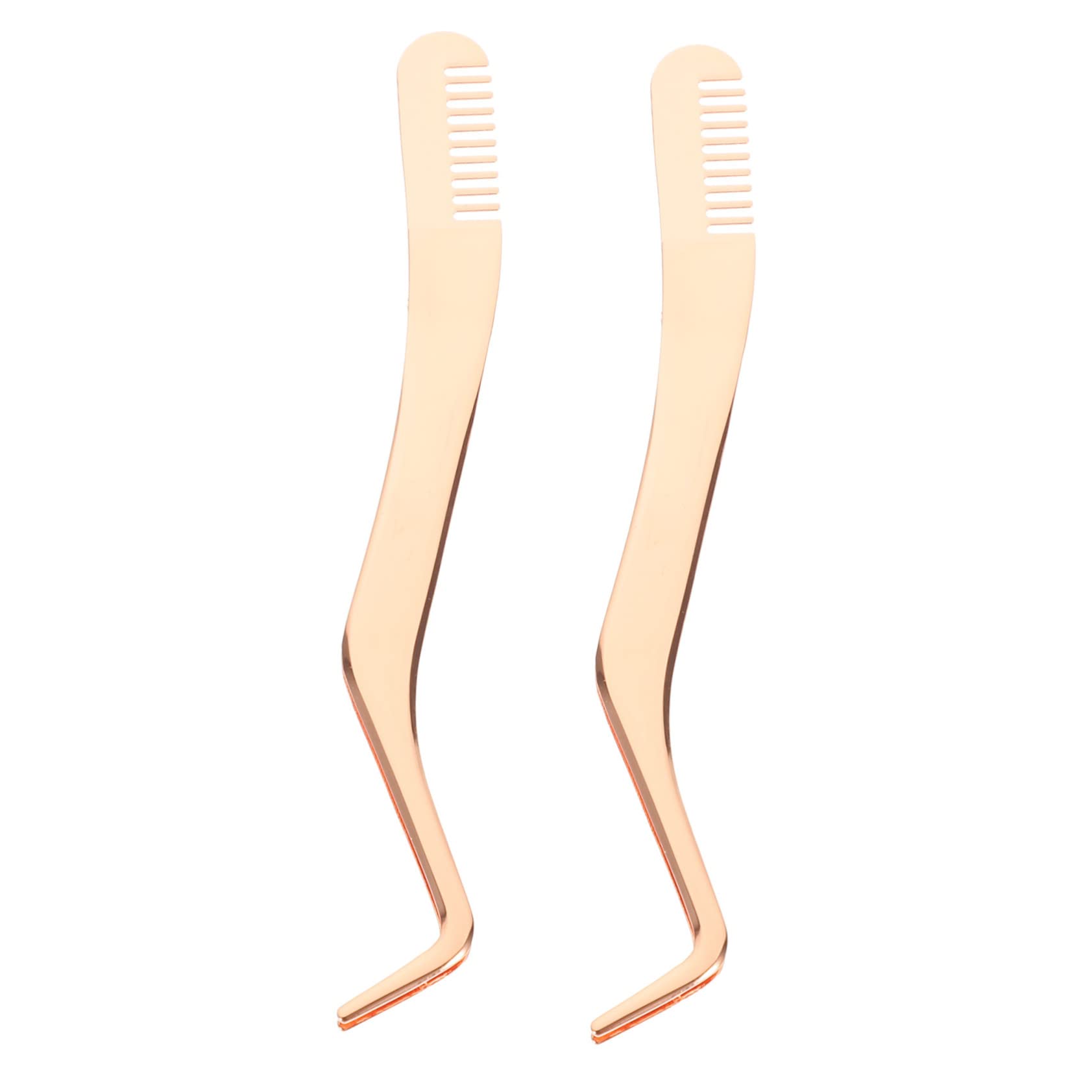 MAGICLULU 5 Set Di Pinzette Per Ciglia in Acciaio Inossidabile Set Di Pinzette Per Estensione Ciglia Strumento Applicatore Per Ciglia Finte 2 Pezzi*5