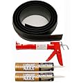 Tsunami Seal 53020 Lifetime Garage Door Threshold Seal Kit - 20 Foot, Black (Various Sizes Available)