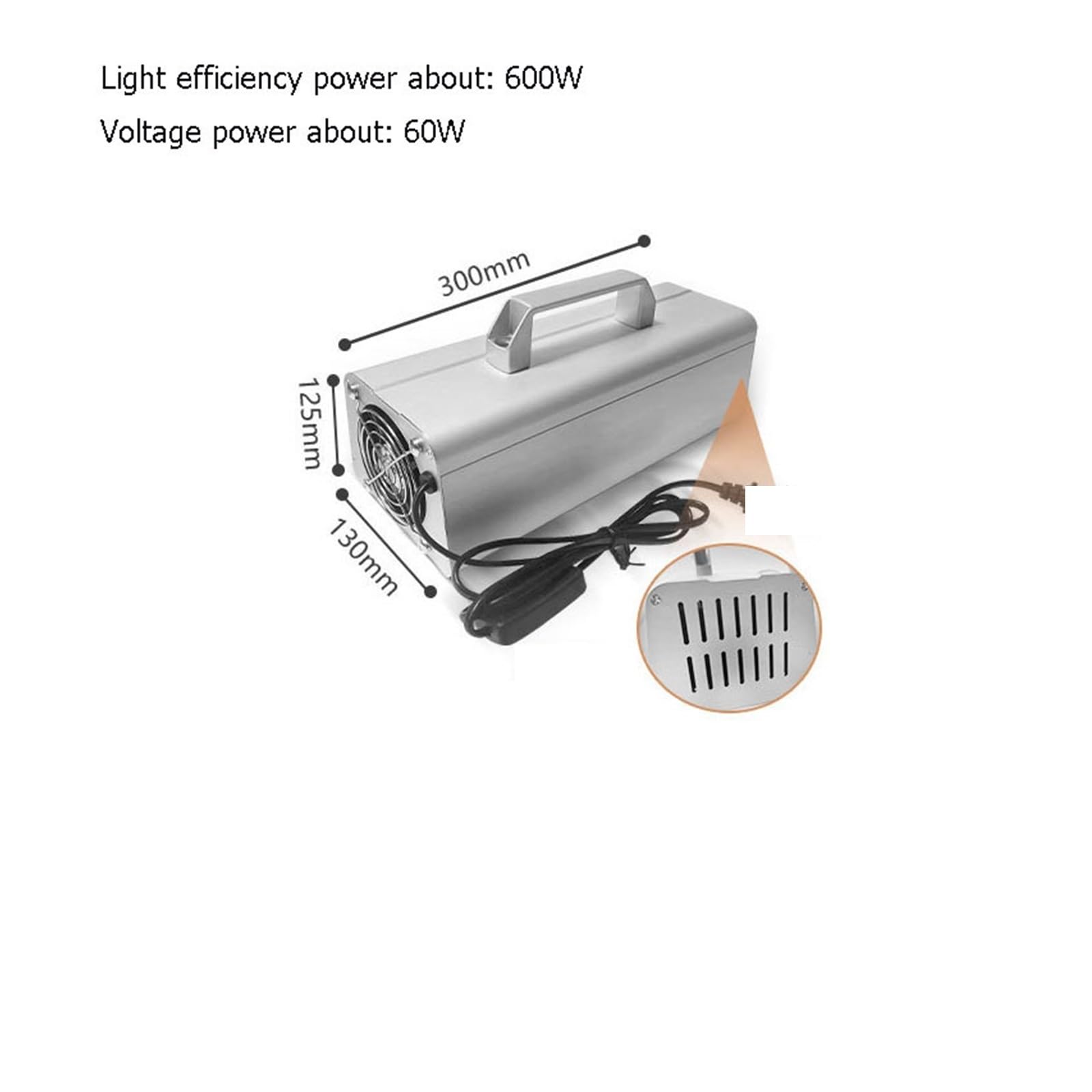 lámpara de curado UV, Lámpara UV Portátil, Máquina De Curado, Recubrimiento Tinta, Pantalla Adhesiva Sin Sombras, Resina Impresión, LED 395nm/405nm/365nm(395NM,600W)