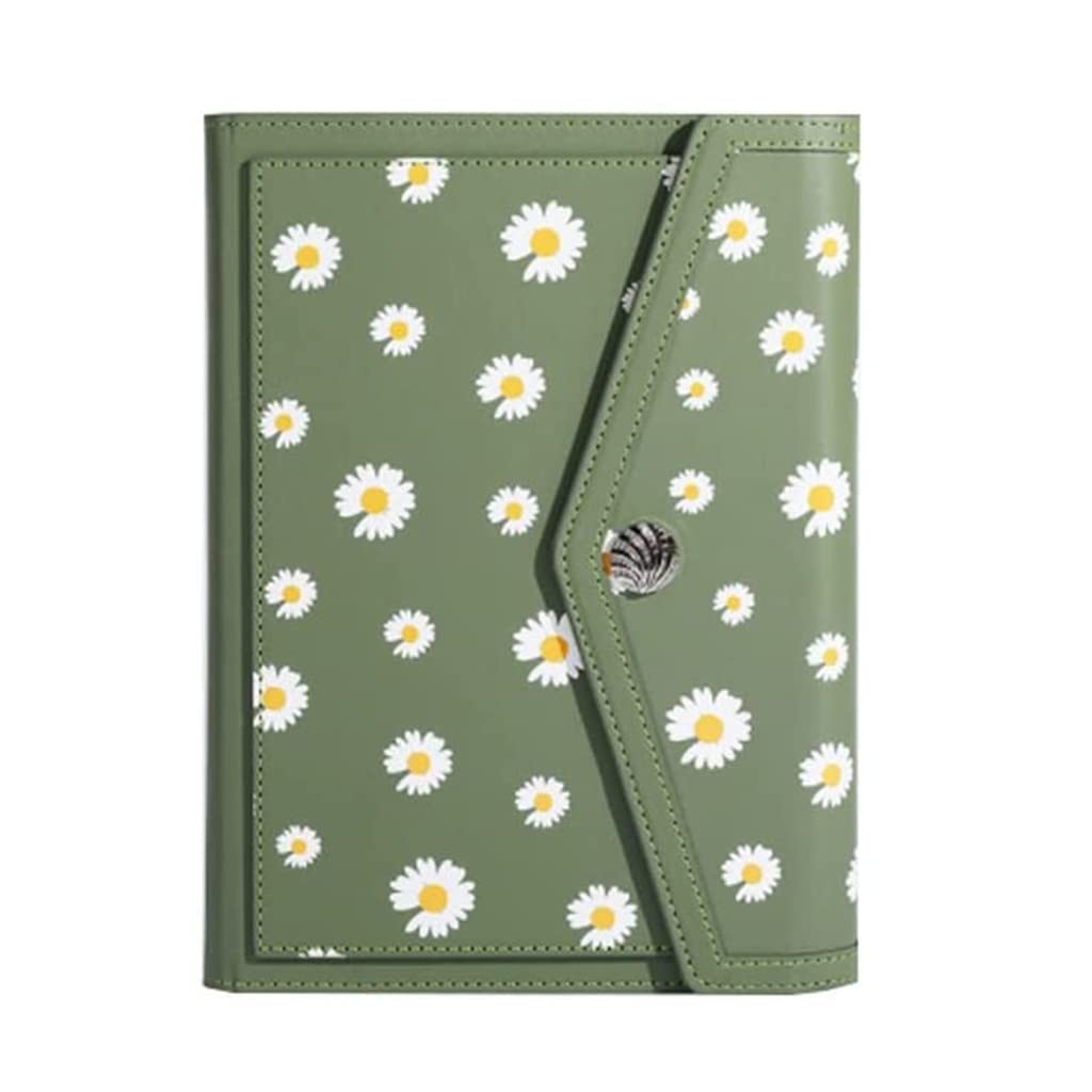 POCHY Cuadernos hermoso Cuaderno A5 con pestañas, diario planificador diario para estudiantes, profesores, diario de viajero, notas, ideas, bloc de notas escolar portable