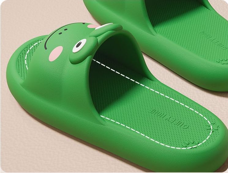 Cute Kawaii Frog Pillow Slipper Cloud Slides Non-Slip Summer Slipper2