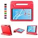 Lenovo TAB 4 8 Plus Case - LTROP Portable Light Weight Shock Proof Convertible Handle Stand Case Cover for Lenovo TAB 4 8 Plus Tablet (2017 Release), Red
