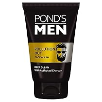 Pond’S Men Pollution Out Activated Charcoal Deep Clean Facewash, 100 G