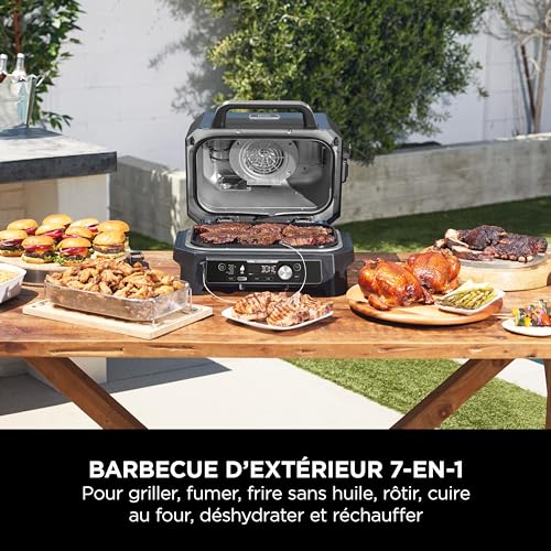 Ninja Woodfire Pro Connect XL, Barbecue Elettrico 7 in 1, Griglia, Nero - 7