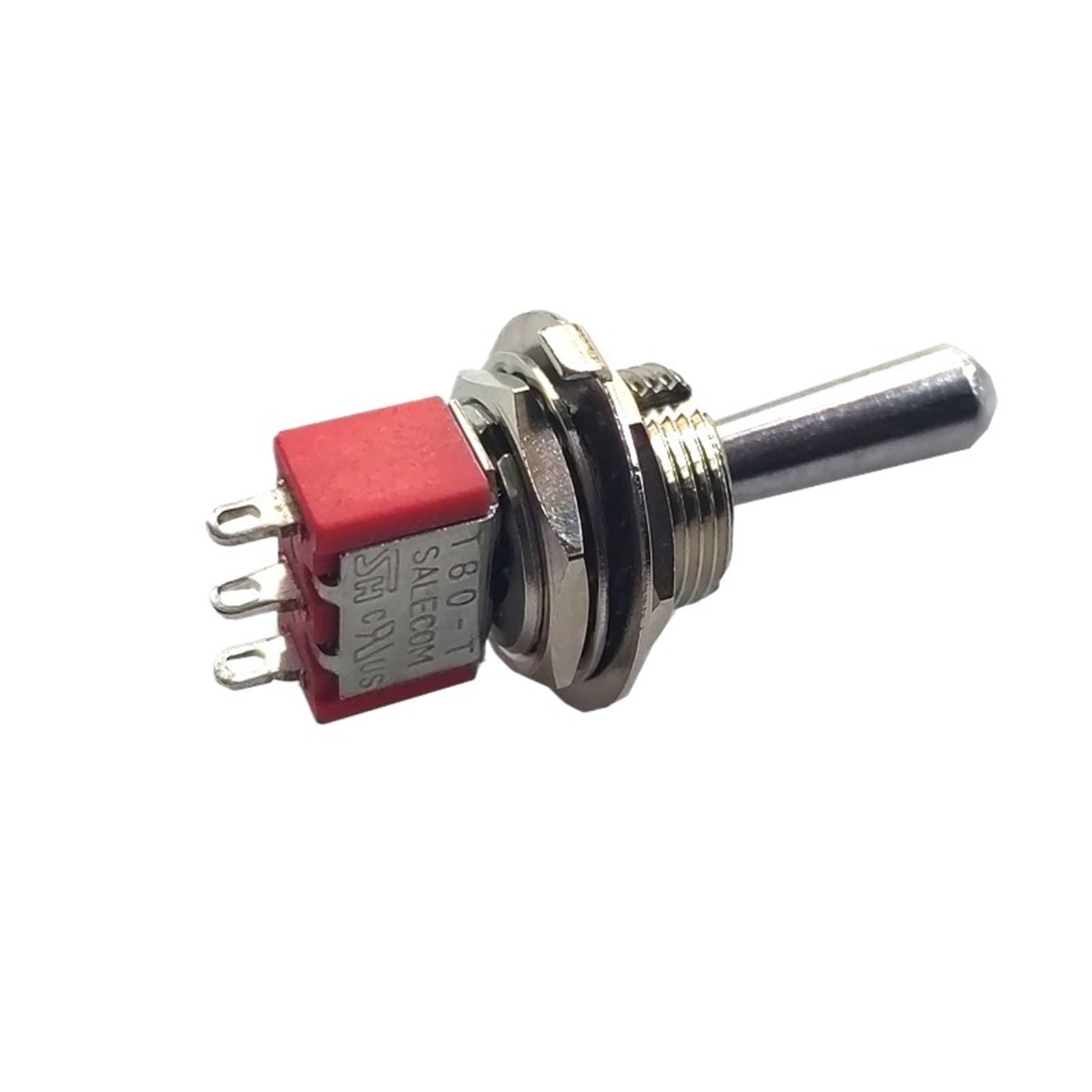 1 Uds SH T80-T Serie Z1 Mango Largo Grande 12mm (Encendido)-Apagado-(Encendido) SPDT 3 Pines 3 Posiciones MOM-Off-MOMPanelMount Mini Interruptor de Palanca 5A125V