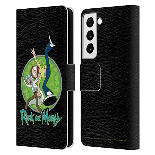 Étui cuir Samsung Galaxy S22 5G Rick and Morty housse portefeuille antichoc