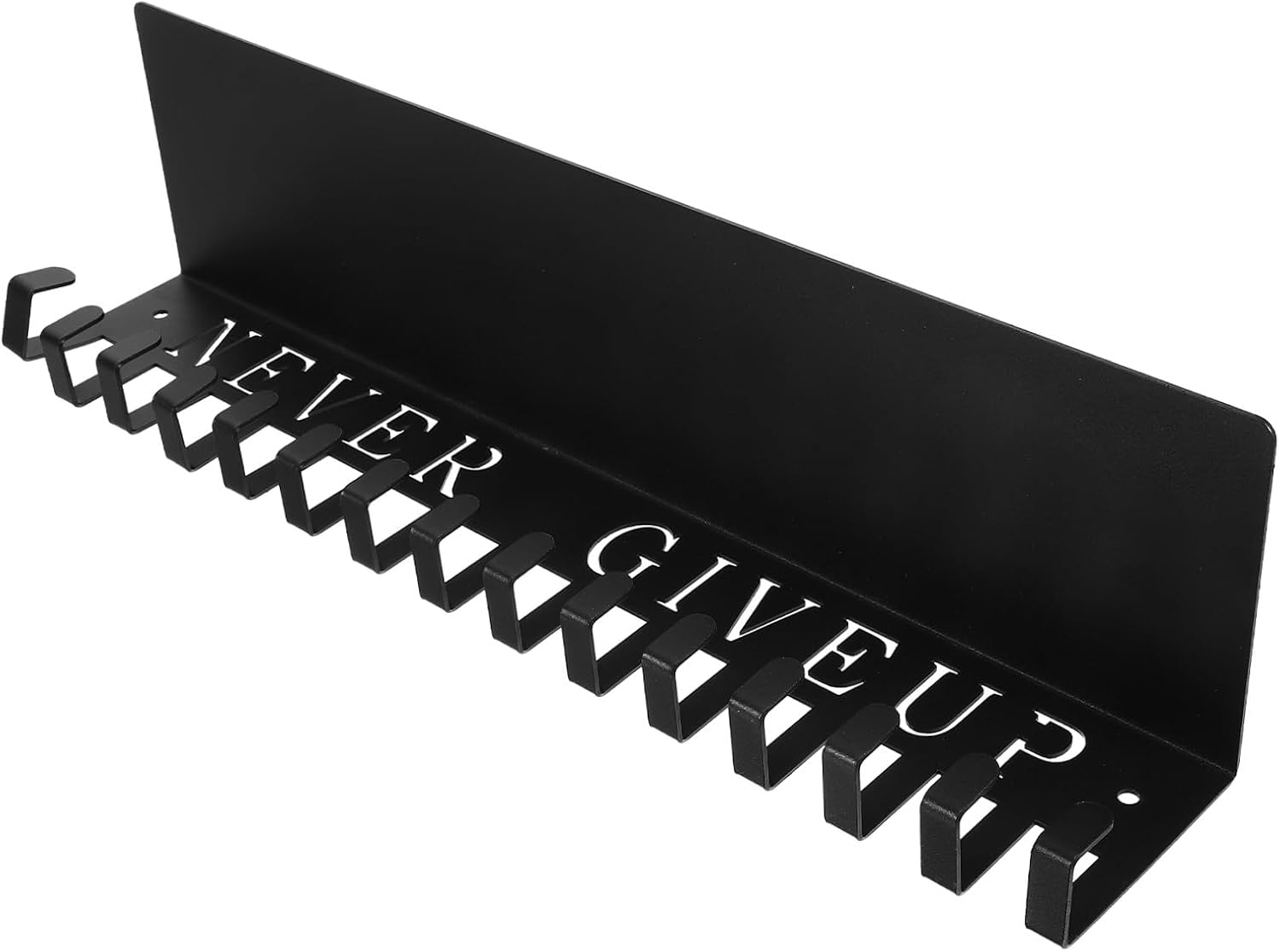 Medal Display Hanger Rack Wall Mount Sports Match Medal Hanger Storage Organizer 40x10x6.6cm Black for Home
