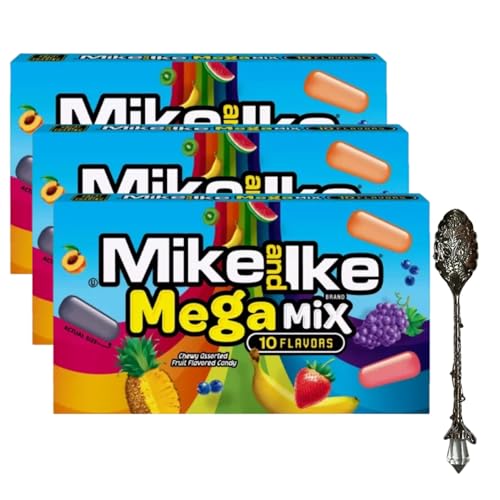 Mike and Ike Dulces Masticables saborizados 4.25 oz x3