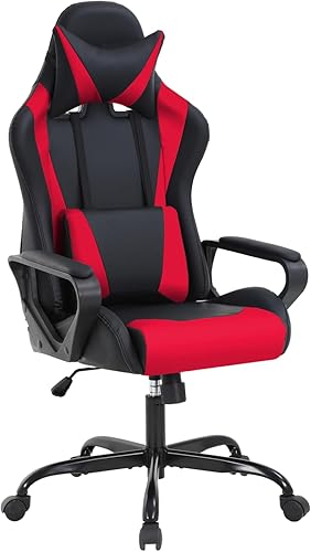 Miniatura 7 de Silla para videojuegos, silla de oficina con respaldo alto, sillas ergonómicas de videojuegos, silla de computadora reclinable de altura ajustable