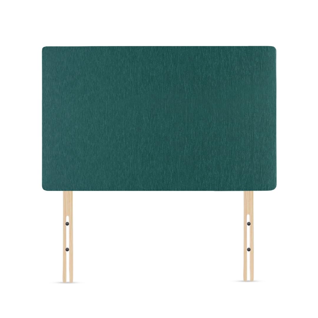 Plain Victoria Headboard Divan Bed Bedroom Decor Hotel Furniture Chenille Fabric (Teal, 6ft Super King)