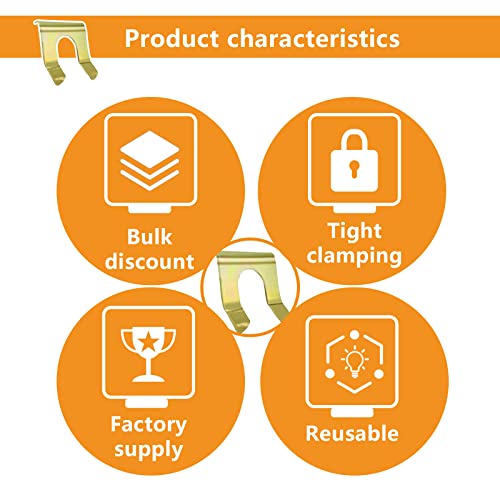 image for stymart 15 Pcs Brake Line Clips Brake Line Retainer U Shaped,Parking B