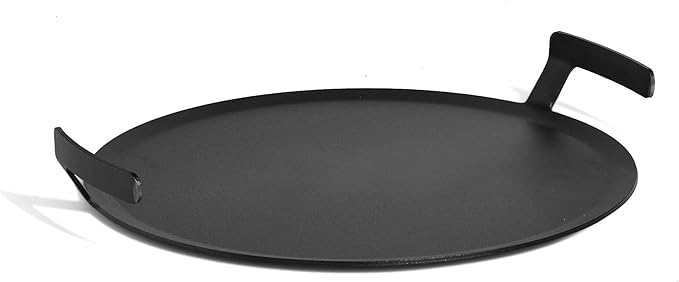 Made In 17 inch round carbon steel griddle with angled handles