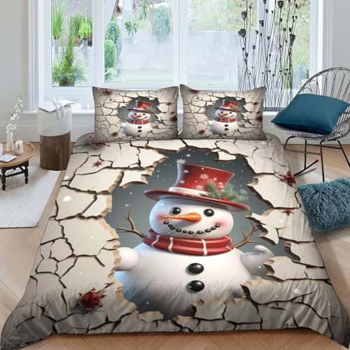 Housses de couettes bonhomme de neige pour chambre cocooning - 2