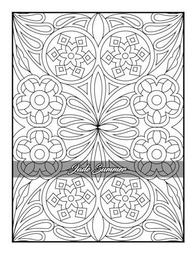 100 Amazing Patterns: An Adult Coloring Book with Fun, Easy, and Relaxing Coloring Pages - Image 73