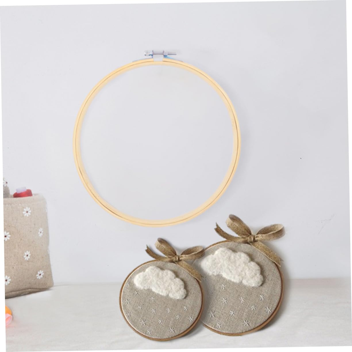 Gogogmee Bastidor de Bordado DIY Ajustable para Punto de Cruz, 12 Piezas