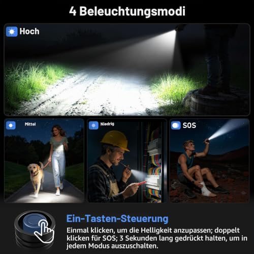 Blukar LED Taschenlampe Mini Hell Stift Licht Lampe Wasserdicht Pen Light – Ansicht 4