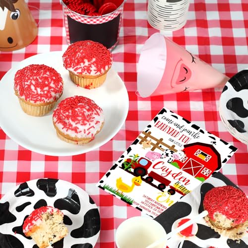 image for OMCookie Red Sprinkle Cupcakes Large Gift Basket | 7 Individually Wrap