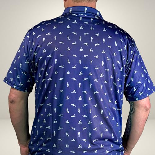 Greater Half - Men's Sex Ed Polo Golf Shirt, UPF 45+ Sun Protective, 4-Way Stretch, Stay-Right Collar, Superior Breathability4