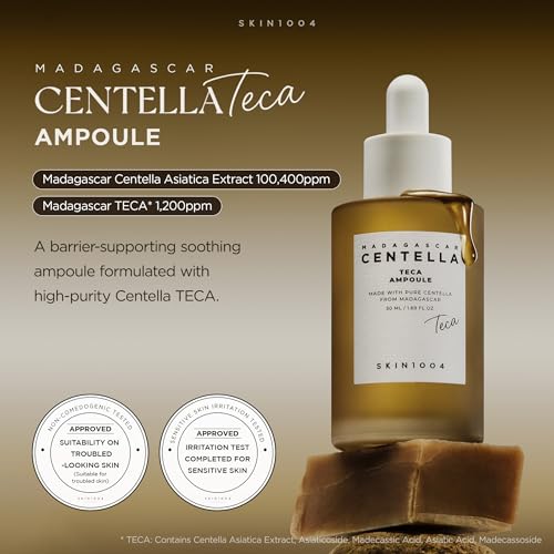 Image of SKIN1004 Madagascar Centella TECA Ampoule, Face Serum with 50X Centella TECA Technology, PDRN for Moisture Barrier Support, Hydrating Serum for Skin Firmness, Korean Skin Care, 1.69 fl oz / 50 ml