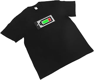 Chemise LED Lumineuse avec Contrôle par Application , Affichage Lumineux Programmable et Batterie Rechargeable, Design Personnalisable pour Homme et Femme (L)