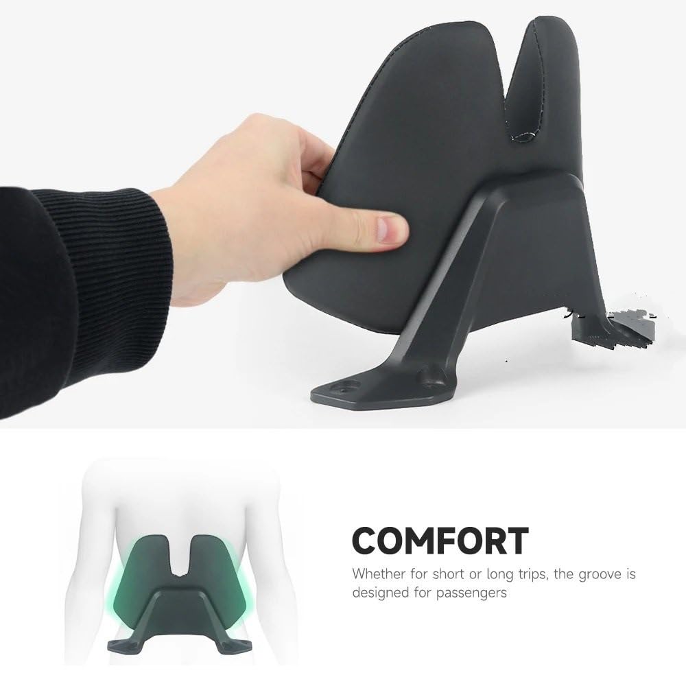 Reposabrazos Pasajero de Motocicleta Soporte de Ma Compatible con X-ADV 750 2017-2020 Asiento de Pasajero de Motocicleta Respaldo Trasero cojín de Respaldo