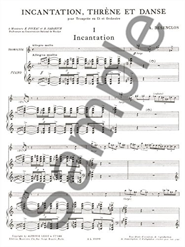 デザンクロ : 祈祷、呪詛と踊り (トランペット、ピアノ) ルデュック出版 Amazon | デザンクロ : 祈祷、呪詛と踊り (トランペット、ピアノ