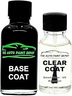 Auto Paint Depot Touch Up Paint for Chevrolet, Black 41/ WA8555 GBA, Corvette, Blazer, Suburban, etc. (All Years, All Models) One Ounce with Clear Coat