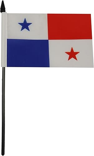 Miniatura 85 de Bandera de mesa Colombia 5'' x 8'' - Bandera de escritorio colombiana 8.3 x 5.5 in - Barra y base de plástico negro - AZ FLAG