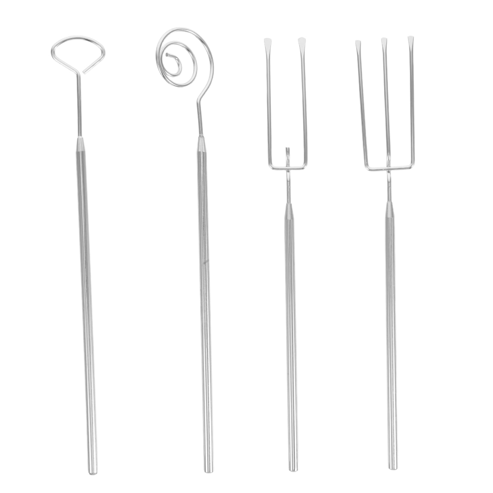 NAMOARLY 4pcs Stainless Steel Hot Pot Fork for Chocolate Fondue Candy Dipping Salad Serving