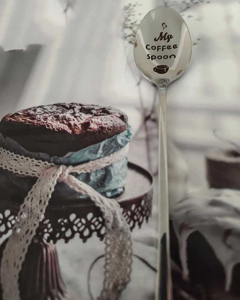 Cuillères Cadeau Pour Les Amateurs De Café Pour Femmes Et Hommes First I Drink Coffee Then I Do Things Cuillère Pour Mari, Grand-mère, Amateurs De