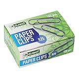 Büroklammer aus Metall Länge 25mm Verzinkt 100 Stück in Öko-Verpackung 10 Verpackungen