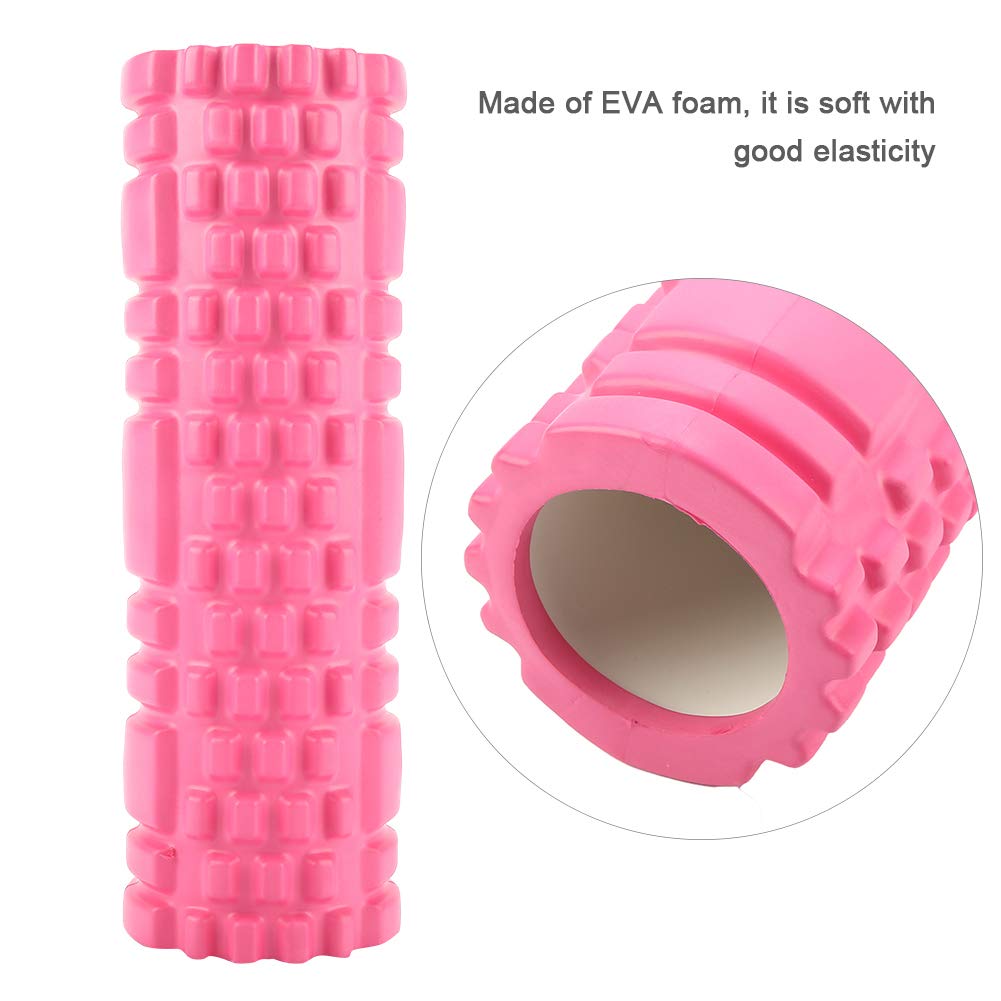 Mini Hollow Yoga, Fitness Roller Physio Workout Ćwiczenia Kolumna do Masażu (różowa)