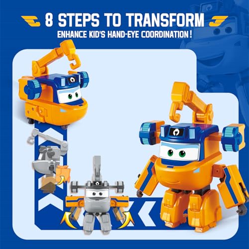 Super Wings Transformable Toys, 5 in Marty Airplane Transforming Figures, 2 in 1 Mode Rescue Bots Action Figure for 3-5 Year Old Boys Girls, Fun Plane Toys for Toddlers Kids Age 3 4 5 6 7 by Super Wings - Image 3